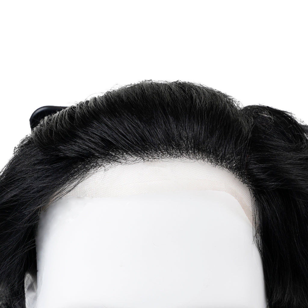 Men’s Full Swiss Lace Hair System with Realistic Hairline - TAX FREE