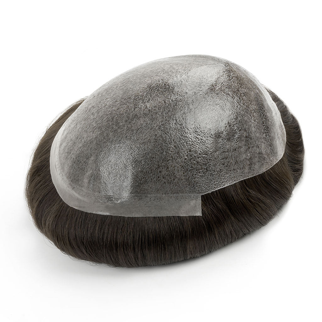 Injected Thin Skin Men’s Hairpiece with European Virgin Hair-TAX FREE