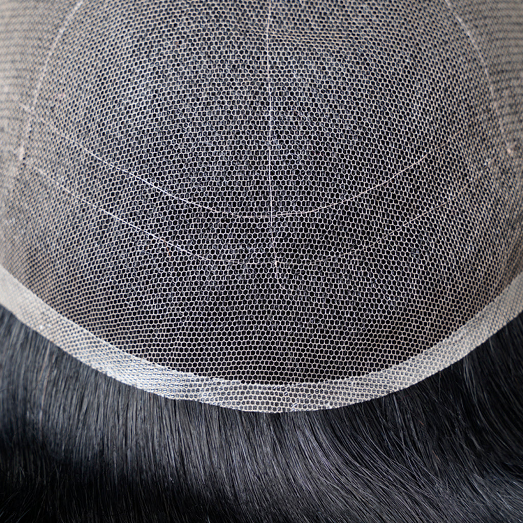 Men’s Full Swiss Lace Hair System with Realistic Hairline - TAX FREE