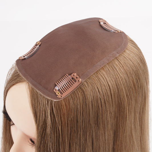 Full Cuticle Remy Hair Topper With Mono Base-TAX FREE