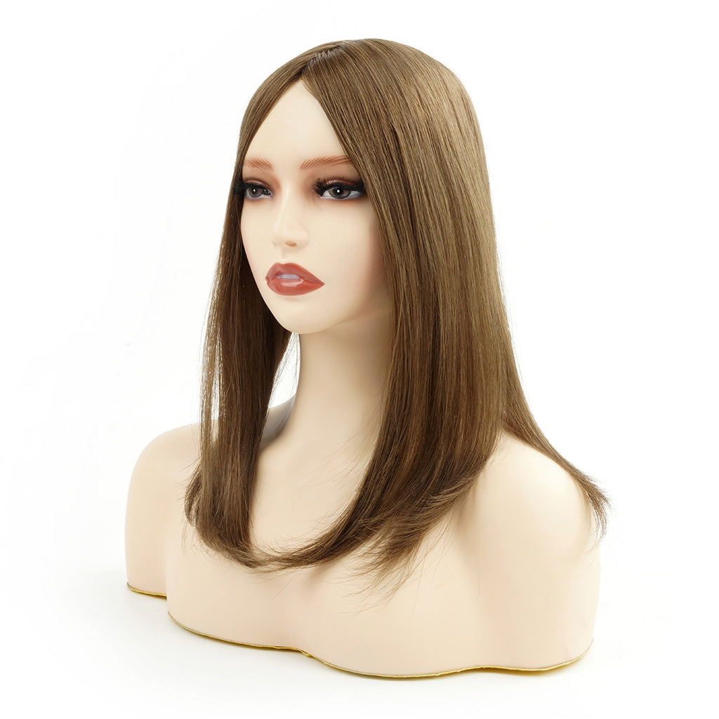 Fine Welded Mono Hair Topper First-Class Mongolian Hair-TAX FREE